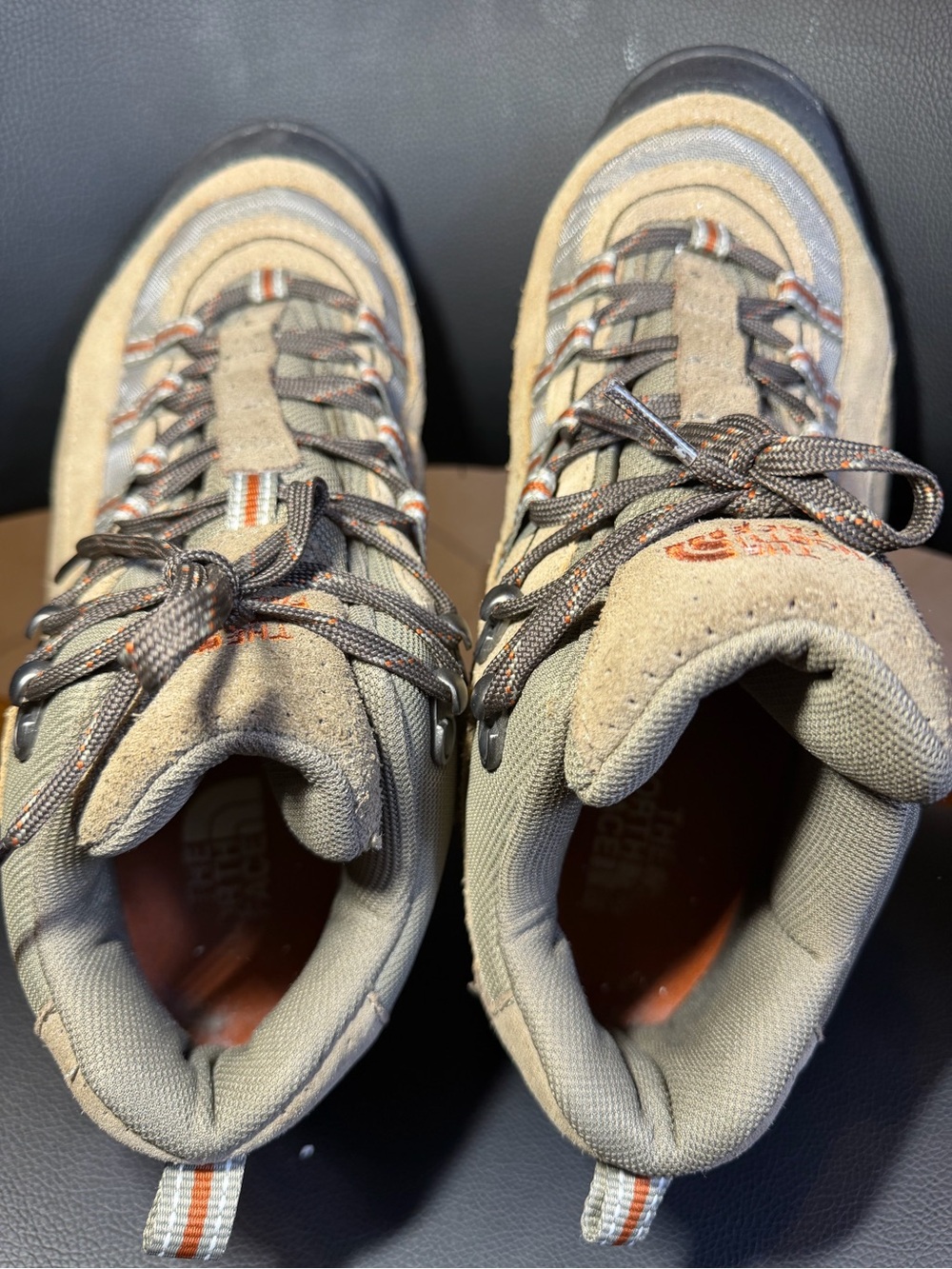 The North Face Tan and Gray Waterproof Hiking Boots Men’s Sz 8.5 - Picture 7 of 13